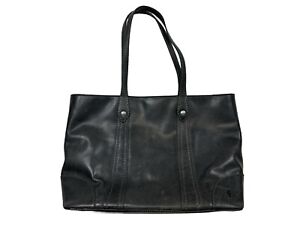 Frye Melissa Shopper Tote Bag Gray Leather Bag Purse