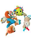 Infantino Orange Fox Spiral Baby Activity Toys Rattle Teether Musical Lot Of 3