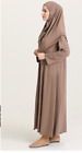 2x Women Muslim Prayer Khimar Hijab Abaya Dress Set Ramadan Robe Islam z80