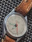 1940's Vintage  Agon Military Style Watch Anti-magnetic Jewels, Red Second Hand
