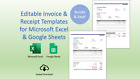 Small Business Bundle - Invoice & Receipt Templates for Excel/Google Sheets