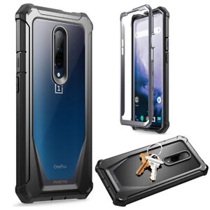Poetic Shockproof Case For OnePlus 7 Pro Cover with Screen Protector Black