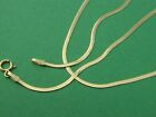 Solid 10K Gold Herringbone Necklace Real 10kt gold Italian Necklace