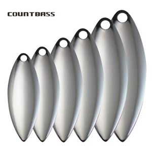50 Count Pack Nickel Steel Willow Leaf Spinner Blades Smooth Finish Sizes 1-6