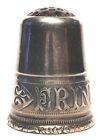 Norwegian H. C. Østrem (OXO) 830 Silver Thimble Marked ERINDRING (Remembrance)