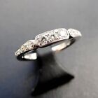 1.00Ct Round Lab Created Diamond Vintage Wedding Band Ring 14K White Gold Plated