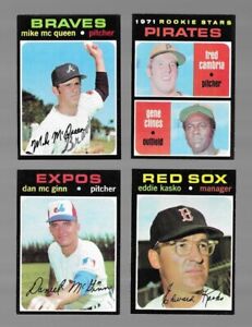 1971 Topps Baseball HIGH GRADE Set Break:  Choose Your Card (#1 to #384)