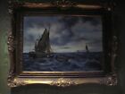 Magnificent Brugman (1830-1898)Antique Seascape Maritime Original Oil on Canvas