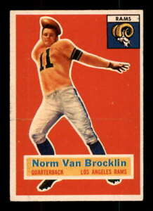 1956 Topps #6 Norm Van Brocklin EX/EX+ LA Rams 552802