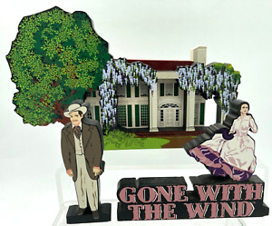 1999 Gone with the Wind Tara Plantation House Shelf Sitter Rhett Scarlett