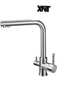 Kitchen Sink Faucet With 2 Handles 3 in 1 Water Filter Purifier Swivel Faucet