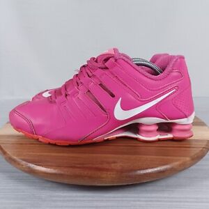 Nike Shox Current GS Running Shoes Sneakers Pink & White Womens 8 (6.5Y) RARE