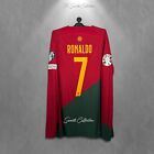 New ListingPORTUGAL 2022 2023 HOME MATCH SHIRT EURO RONALDO LONG SLEEVE PLAYER ISSUE JERSEY