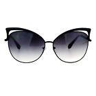 Butterfly Cateye Sunglasses Womens Metal Oversized Fashion UV 400
