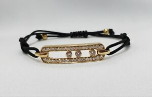 ICONIC MESSIKA MOVE JOAILLERIE COLLECTION 18K ROSE GOLD & DIAMOND CORD BRACELET