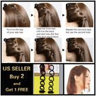 2Pcs Side Hair Styling French Braid Clip Magic Stick DIY Bun Maker Tool