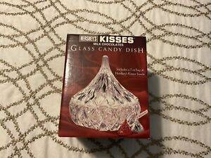 New ListingHershey's Kisses Crystal Cut Glass Candy Dish Vintage 1994