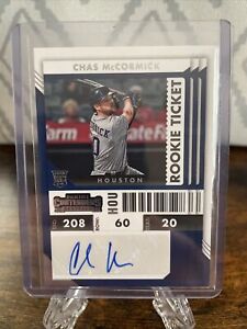 New Listing2022 Panini Contenders Chas McCormick Rookie Ticket Auto #40 Houston Astros RC