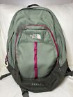 Pre Owned North face Backpack Vault- Green Maroon And Gray