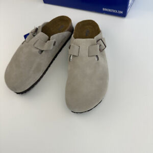 New w/Box Women Birkenstock Boston Soft Footbed Suede Leather Classic Clog Shoes