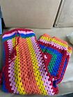 New Farm Rio Striped Scarf Crochet Midi Skirt Size M Medium