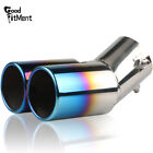 Car Accessories Rear Exhaust Pipe Tail Muffler Tip Auto Replace Kit Roasted Blue