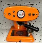 Vintage Francis Francis by illy X1 Ground Espresso Machine, Orange