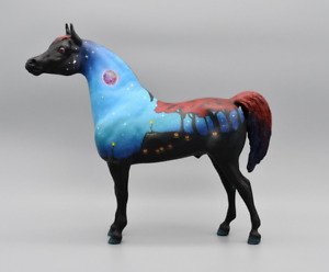 Custom Proud Arabian Stallion Breyer Horse - Halloween Blood Moon - 1:9