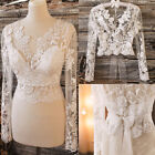 Lace Jacket for Bride Long Sleeves Wedding Bolero Top Wraps Custom Made Size