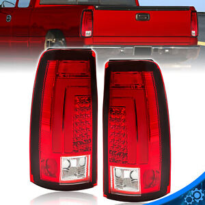 For 1999-2002 Chevy Silverado 1999-2007 GMC Sierra LED Tail Lights Brake Lamps (For: 2000 Chevrolet Silverado 1500)