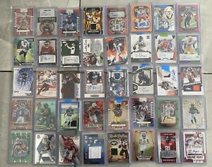 Football Card Lot Auto Numbered Patch Inserts Silver Modern Collection Starter