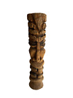 Vintage Hand Carved Wood Tiki Statue Totem 42