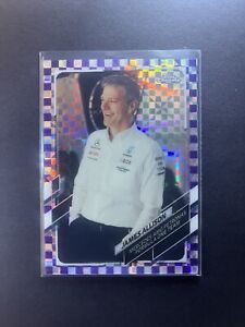 2021 Topps Chrome F1 Formula 1 James Allison #80 Purple Checker Flag /199