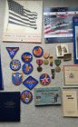 WW2 U.S. vintage lot of military Medals patches pins, books, and calendars more