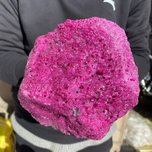 8.3LB   Large Natural Red Corundum Ruby Quartz Crystal Gemstone Specimen Healing