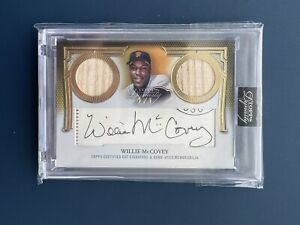 2023 Topps Dynasty Willie McCovey Dual Bat Relic Cut Auto SF Giants 1/1 HOF