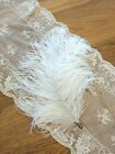 Antique Edwardian Titanic White Ostrich Plume Millinery Feathers