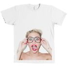 Miley Cyrus Tongue Out Bella + Canvas T Shirt Hannah Montana Tee Bangerz NEW