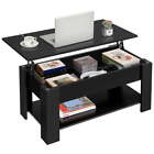 New ListingModern Lift Top Coffee Table with Hidden Compartment & Storage, Black