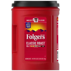 Folgers Classic Roast Ground Coffee - MEDIUM ROAST 43.5 Oz