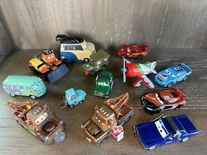 Lot Of 13 Disney Pixar Cars 1:55 Diecast Cars As Is Gently Played With
