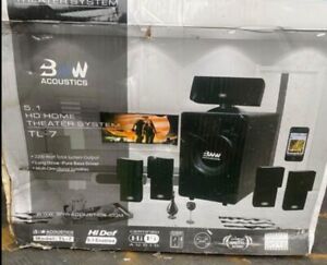 BNW Acoustics TL-7 HD 5.1 Home Theater Speaker System 2200 Watt Total output!