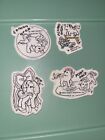 Vintage G1 My Little Pony Puffy Fabric STICKERS Lot Color Your Own RARE 80s READ