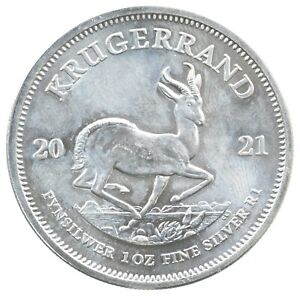 Better Date 2021 South Africa 1 Krugerrand 1 Oz. Silver World Coin- Silver *848
