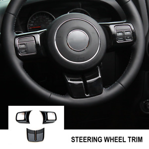 Car Steering Wheel Cover Trim for Jeep Wrangler JK 2011-2017 /Compass 2011-2016