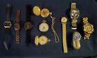 Lot of 10 Mens Wristwatches- Invicta, Hamilton, Fossil, Caravelle
