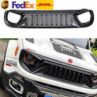 For 2015 2016-2022 Jeep Renegade ABS Black Front Bumper Center Hood Grill Mesh (For: Jeepster)