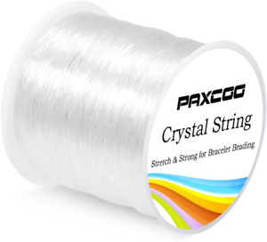 Paxcoo 0.8Mm Elastic String, Stretchy Bracelet String Crystal String Bead Cord f