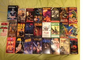 Lot of 20 Classic SCI FI VHS Tapes Major Titiles w/ Original Boxes Artwork