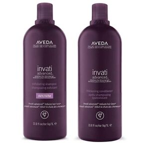 Aveda Invati Advanced Rich Exfoliating Shampoo and Thickening Conditioner 33....